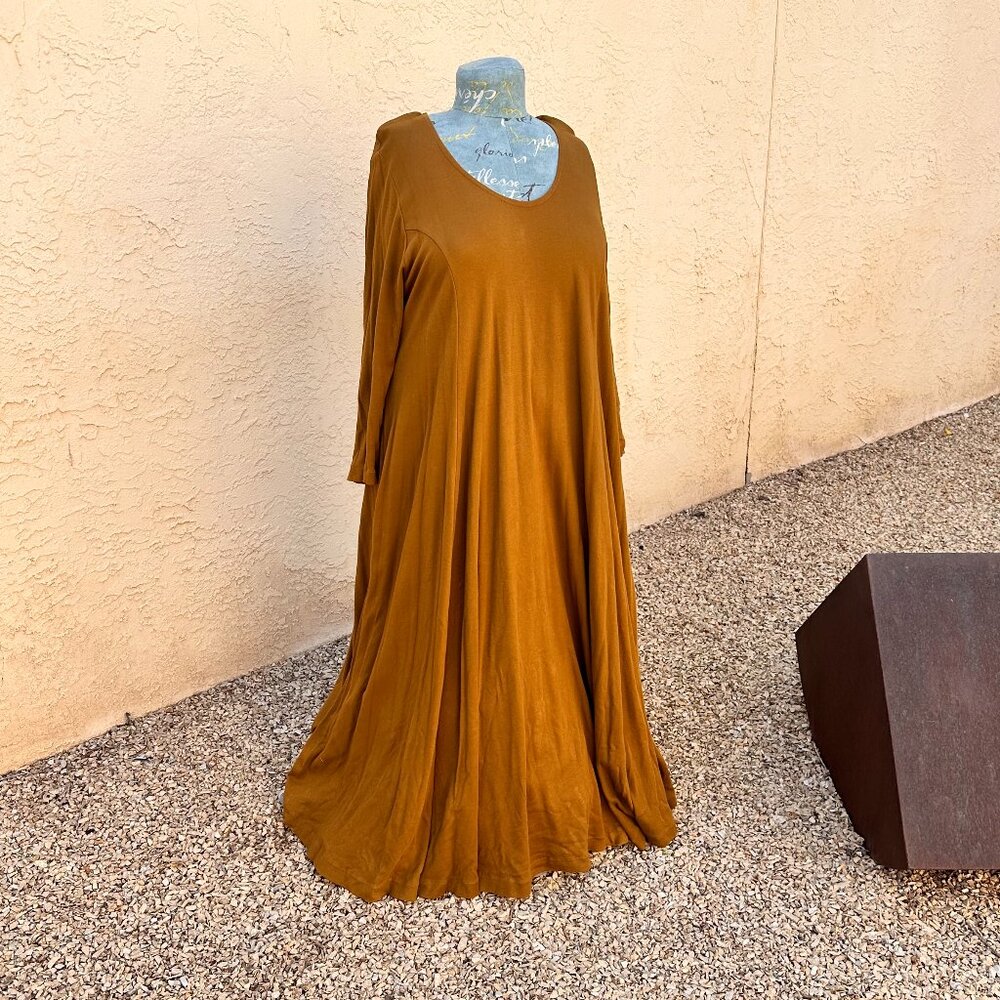 Vintage Parsinen Designs Knit Dress and Cardigan in 3X in BROWN